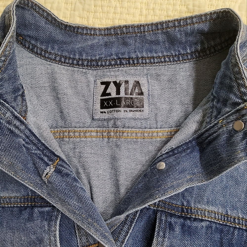ZYIA  Crossroad Denim Jacket Size XXL - Picture 7 of 12